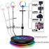 360-Degree Photo Booth Machine with RGB Light Flight Case, 360 Camera Booth with Flight Case for Parties, 360 Degree Automatic Rotating Photobooth 80CM